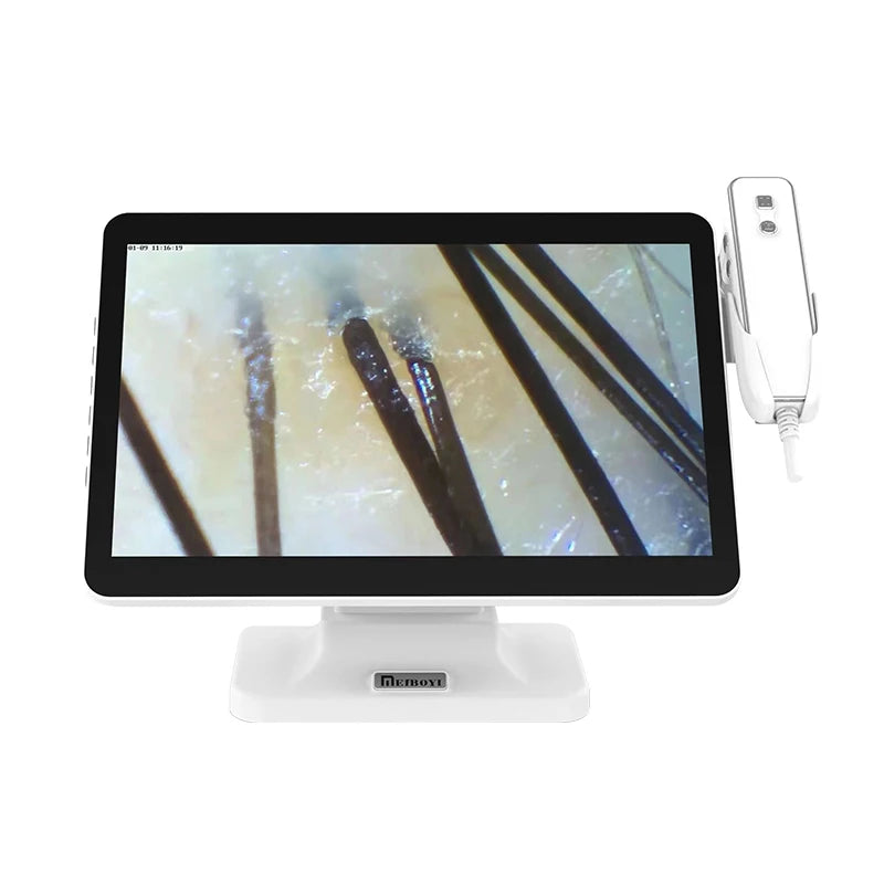 Meiboyi Skin Analysis Machine with Intelligent Customer Management System/128G RAM/ Touchscreen Scalp Scanner for Beauty  Home