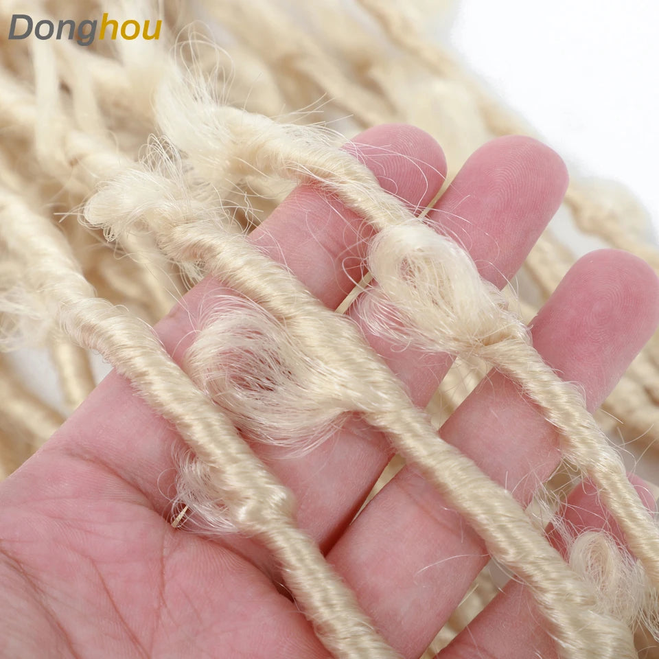 18 24 36 Inch Butterfly Faux Locs Crochet Hair Synthetic Meche Butterfly Locks Crochet Braid Distressed Soft Locs Crochet Hair