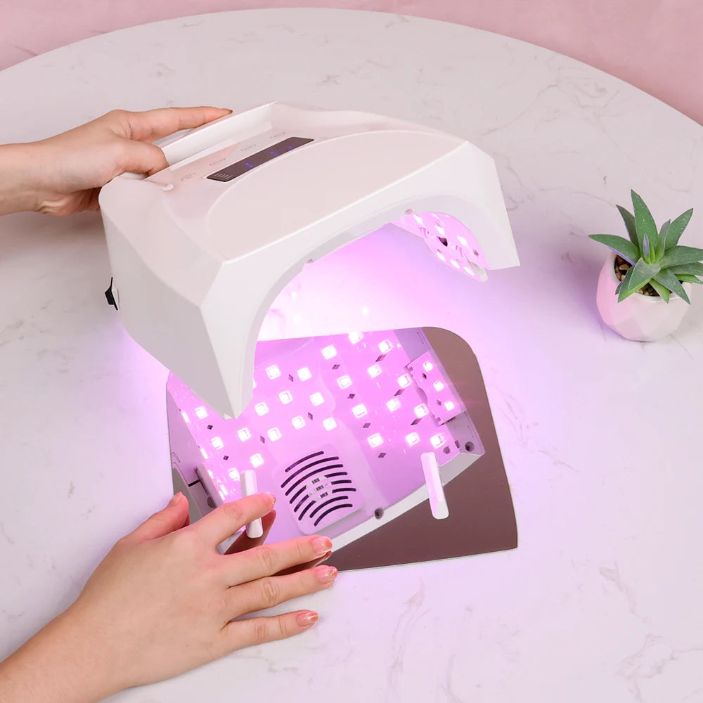 2026 High Power 96w Gel UV Led Cordless Nail Lamp Rechargeable Large Power Bank Nails Led Lamp