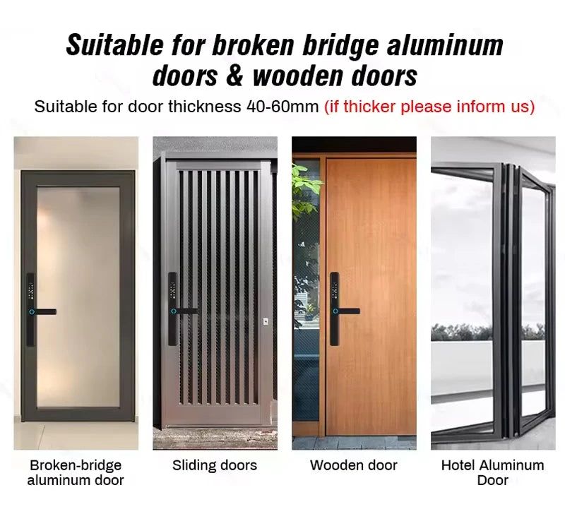 Exterior Smart Door Lock Biometric Fingerprint Door Lock Wifi Digital Lock Cerradura Inteligente Huellasmart Door Knob