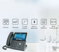 China Factory 7 Inch Screen Enterprise IP Phone Elegant Designed with Cutting-edge Telephony WIFI BT 20line Fanvil X7 Sip Phone