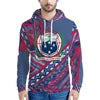 Men's Hoodies Custom Blue Polynesian Pohnpei Tribal Designer Sweater Boy Casual Oversized Hoodies Sweater