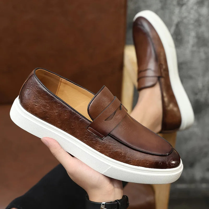 Classy Designers Fashion Footwear Wedding Groom Wear Easy Slip on Penny Loafer Shoes for Men