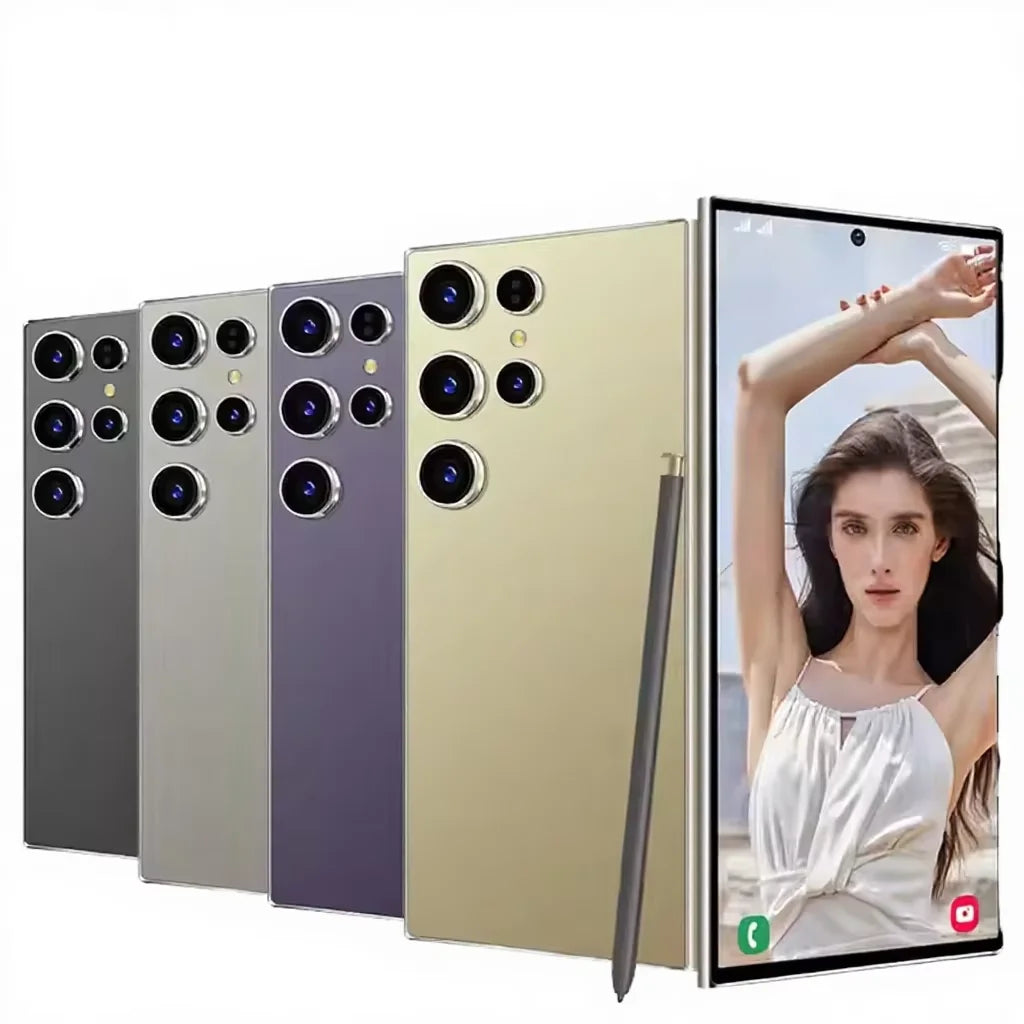 7.7 Inch 22GB+2TB S25 ultra Smart Phones High Quality 5G Big Screen Android 15 Cell Phone S25 ULTRA Mobile Phones