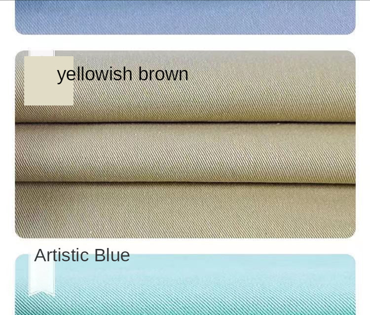 Denim Fabric By The Meter for Sewing Jeans Clothing Coats Dresses Thickened Colored Twill Cotton Handmade Cloth Plain Black Blue