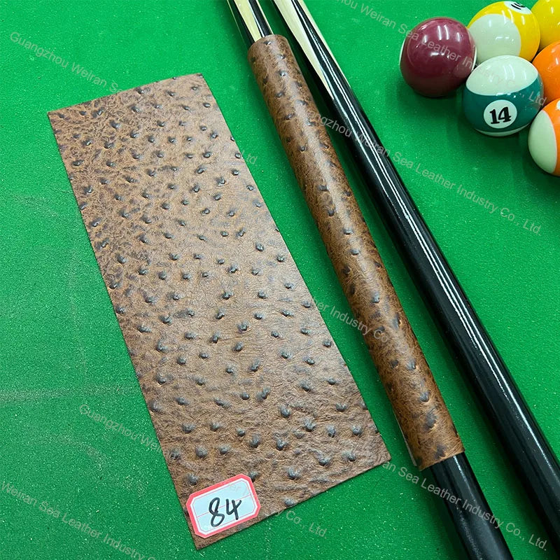Genuine Cow Skin Pool Billiards Cue Grips Non-Slip Protective Sleeve Wrap with Different Print Pattern Genuine Leather Club Wrap