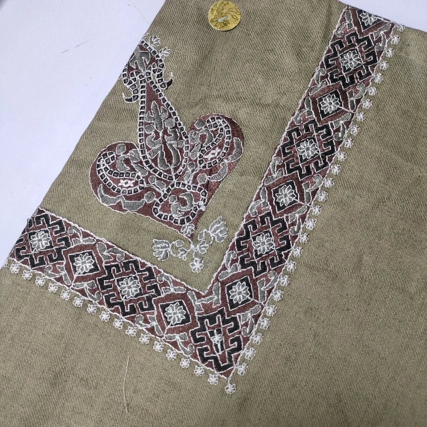 Embroidered Pashmina Shemagh Omani Keffiyeh Scarf  Yashmagh Shawl 40x40inch  Children's Shawl