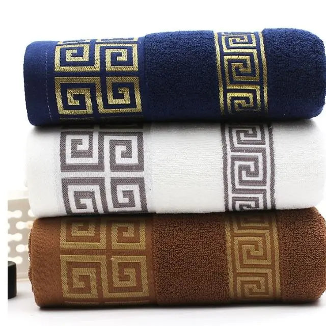 Factory Wholesale Cotton 32 Strands Quick-Dry Woven Bath Towel 70x140cm for Bathroom Home Hotel Use