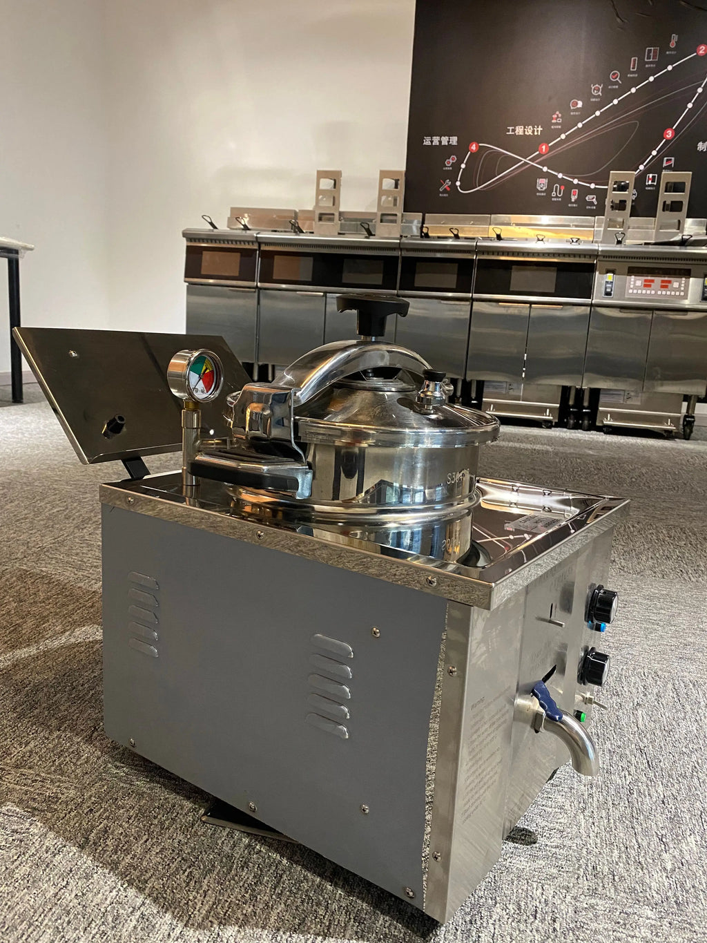 MDXZ-16 Electric Table Top Chicken Pressure Fryer From China Factory with 5 Years Warranty