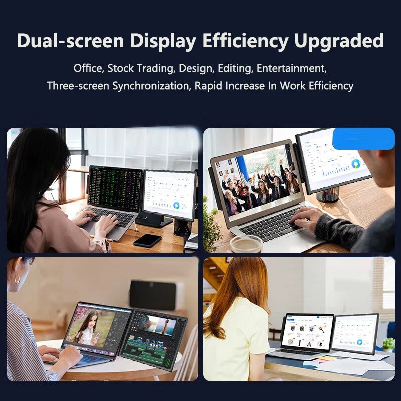 Hot Selling 13.3 Inch FHD Lcd Dual Monitor Screen Extender Laptop Single Dual Triple Screen Portable Monitor for Laptop Business