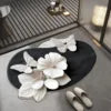 Water Aabsorbent Small Bathroom Rug Decor Floor Carpet Indoor Shower Mat  Mats for Bathroom Non Slip butterfly Bathroom Rugs