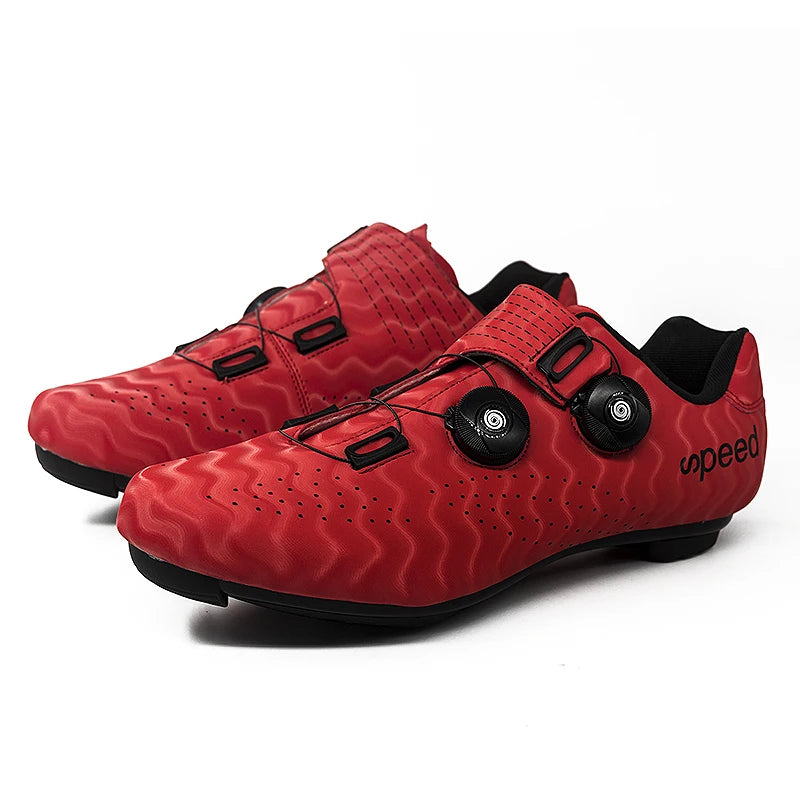 Custom Cycling Shoes for Men and Women Fashionable Road Mountain Bike Booster Riding Shoes with Mesh Lining Rubber/Nylon Insole
