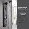 Modern Luxury Good Quality 304 Sus Digital Led Smart Rainfall Shower Massage System Wall Panels for Showers 3 Warranty