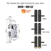 Tediton Smart Locks for Front Door Digital Electric Keyless Aluminum Alloy Fingerprint Tuya Smart Door Lock