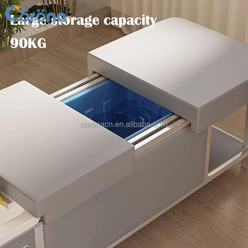 Electric Hair Salon Furniture Lay Down Modern Shampoo Bed Head Spa With Water Tank