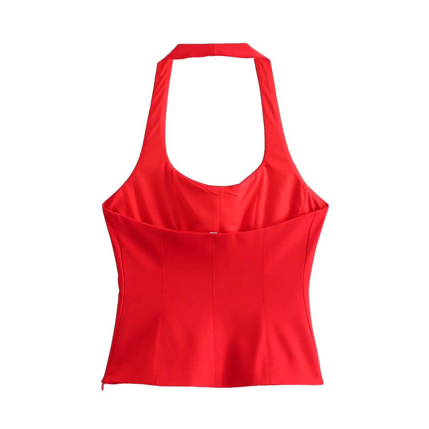 PB&ZA Women 2024 Spring New Fashion Hang the Neck and Slim the Body Tank Tops Vintage Backless Female Camis Chic Tops