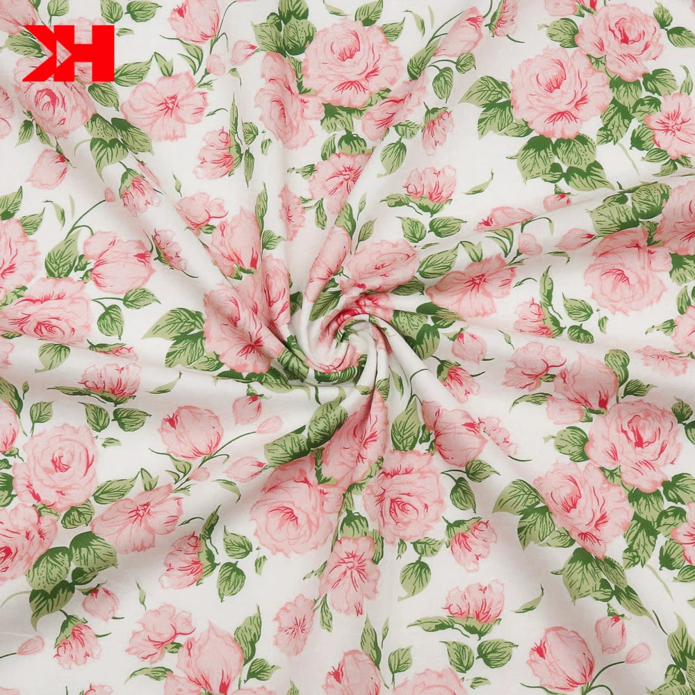 Kahn Hot Selling Small Flower Cotton Cotton Custom Print Lawn Fabric