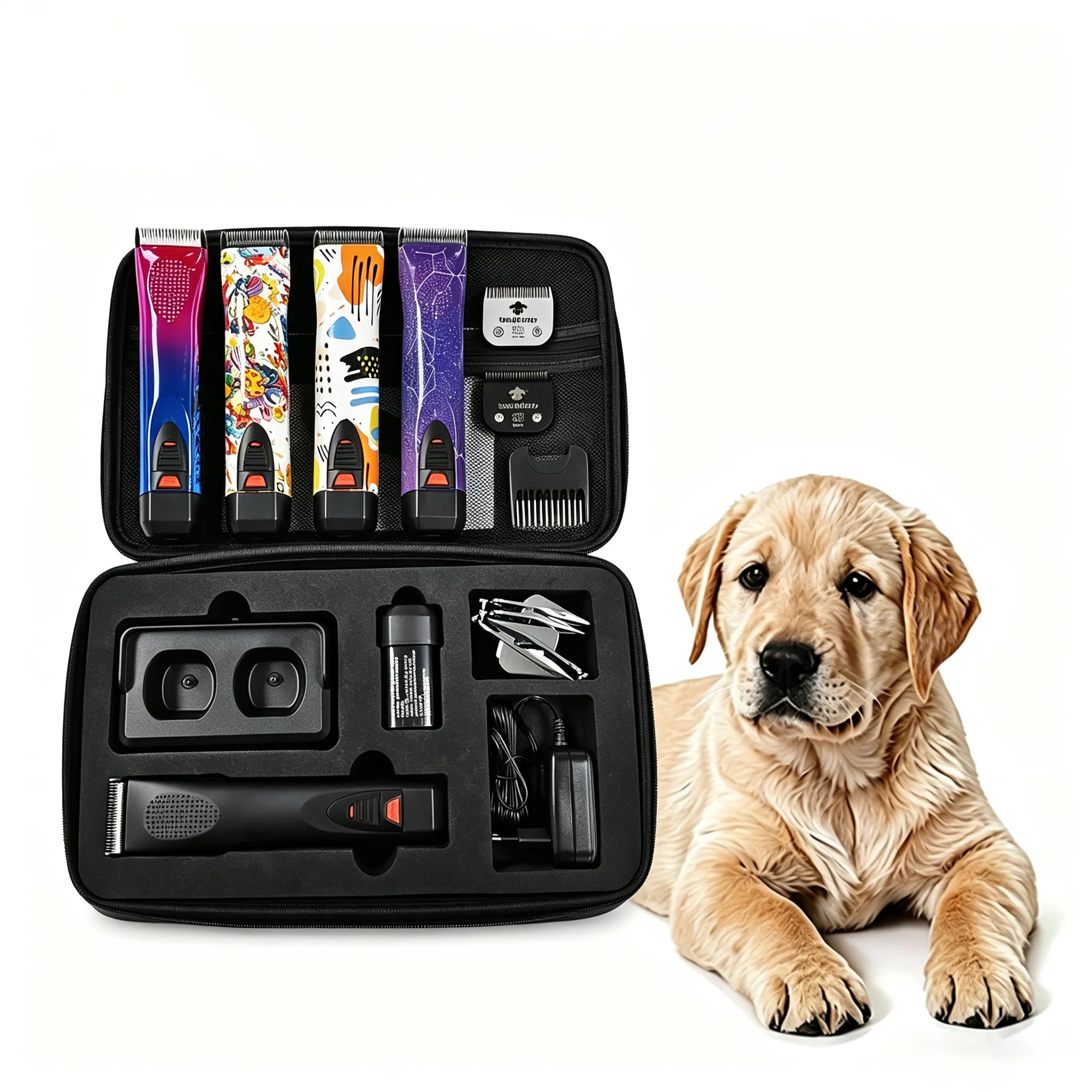Dog Hair Clipper Trimmer Shaver Grooming Smart Pet Machine Cleaning Kit Pet Hair Clipper