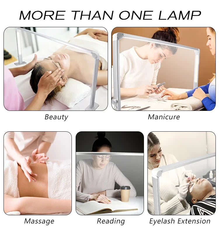 38W Foldable square Table Light Adjustable Lighting Lamp Led Lights for Nails or Reading
