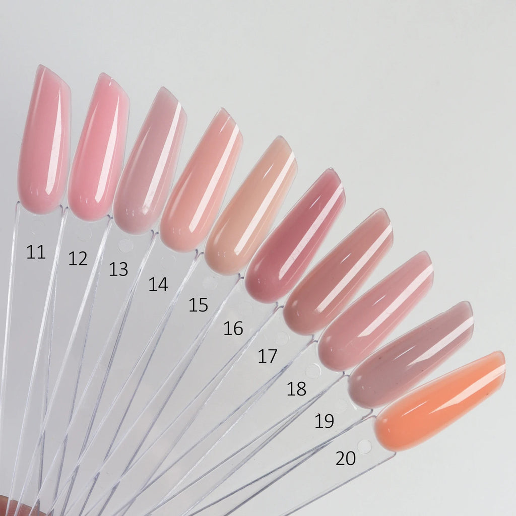 Lehchis 15ml Nude UV Gel Nail Polish Soak off French Nail Camouflage Base Halal Certified for Salon Art Use Customizable Logo