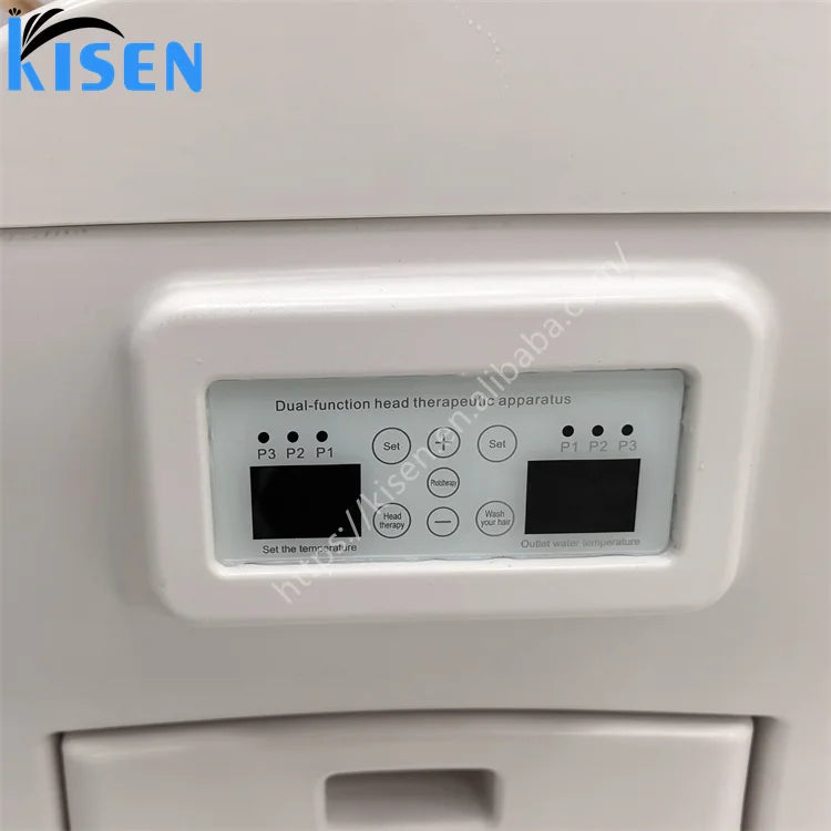 Kisen Wholesale Price Head Spa Acrylic Portable Head Shampoo Bowl Salon Equipment Head Therapy No Plumbing With Two Tanks