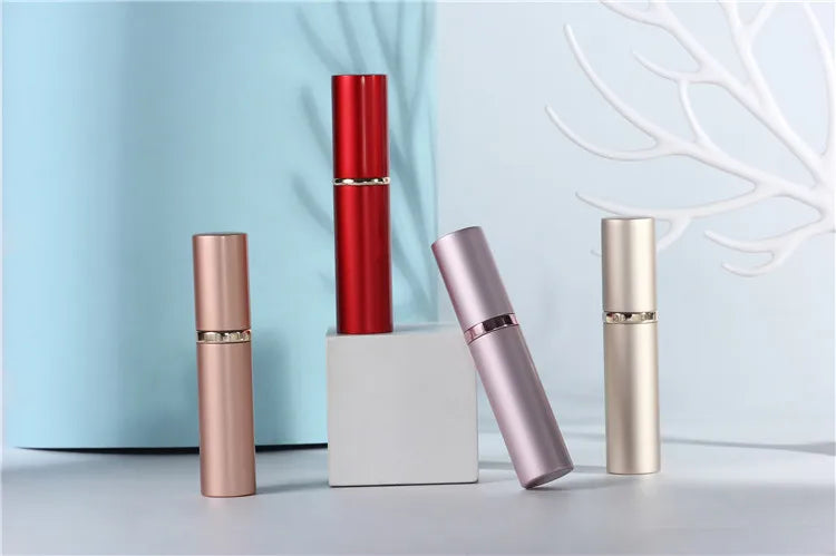 5ml Refillable Mini Perfume Bottle Portable Aluminum Atomizer Refill Perfume Spray Bottle Cosmetic Container for Travel