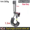 Classic Brass Dual Handle Chrome Handheld Soft Spray Bidet Shower Sprayer Tap Set Rain/Massage/Jet Patterns for Bathroom Use