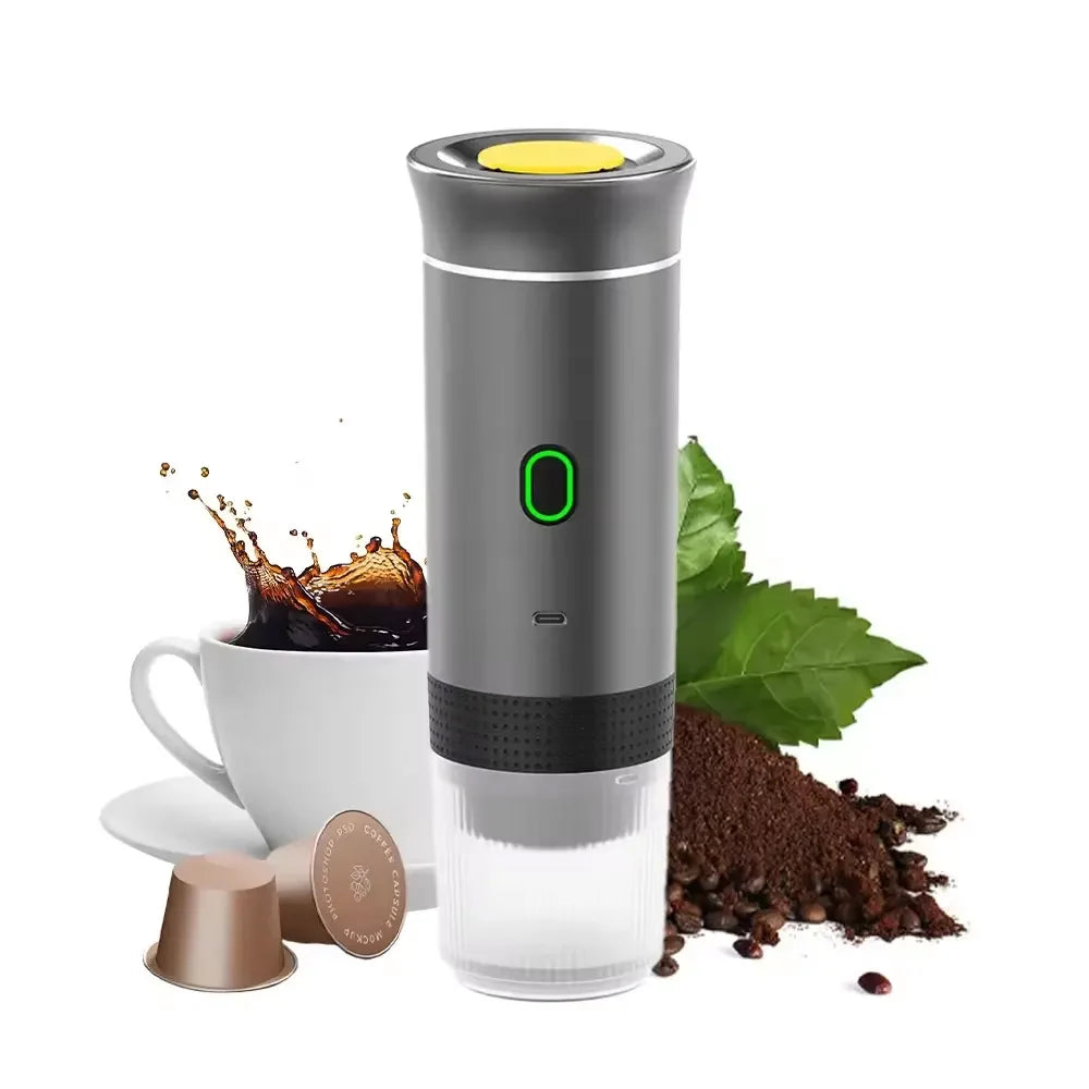 Mini Portable Espresso Coffee Maker USB Auto-Carry Instant Coffee Capsule Battery Powered
