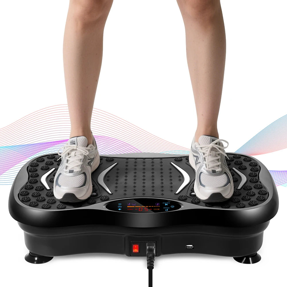 Workout Fat Exercise Relax Fitness Mini Vibration Plate Body Vibration Fitness Trainer with Speaker for Home