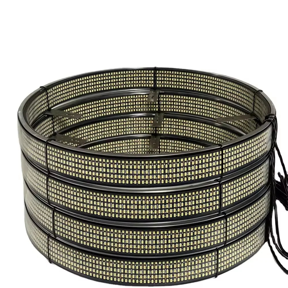 Kingshowstar 17inch 10 Rows LED Wheel Light Lighting LED Illuminated Wheel Rings Pure White Wheel Lights for Cars and Trucks