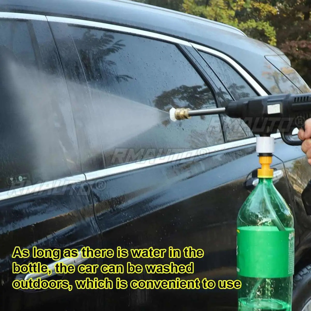 2000mAh Cordless High Pressure Washer Spray Water Gun Car Wash Pressure Water Nozzle Cleaning Machine for Makit 18V Battery