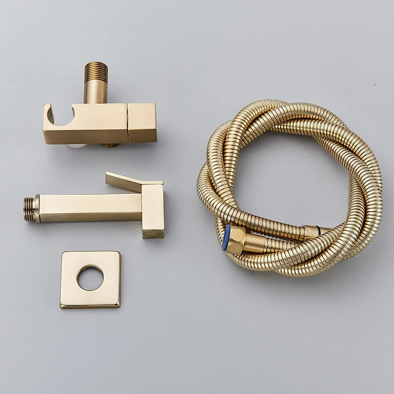 Rozin Black Bidet Faucets Wall Mounted Bathroom Shower Tap Bidet Toilet Sprayer Bidet toilet Washer Mixer Faucet
