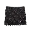 2024 Women Winter New European and American Style Sexy A- Line Skirt High Waist Hip Sequin Mini Skirt for  Skirt
