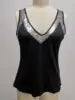 Summer Women Tank Tops Sequins Patchwork Sleeveless V Neck Shirts for Women Fashion Loose T Shirts Casual Shirt Pullover