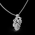 Luxury Floral Burst Lab Grown Diamond Pendant Necklace in 925 Silver Gold | IGI Certified Custom Women Fine Jewelry Supplier