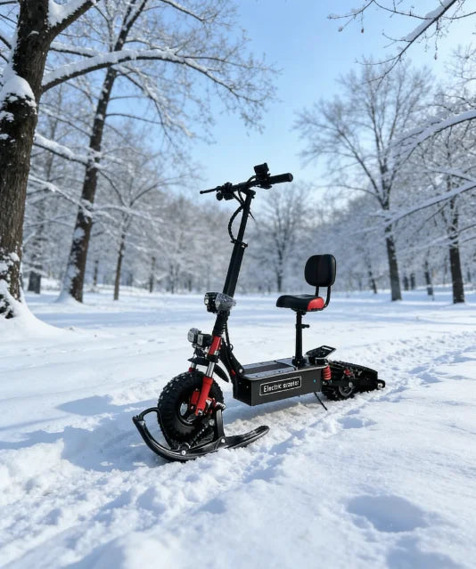 Wholesale Best-Selling Snow Foldable Electric Scooter Removable Wheels Brushless Motor 50km Range for Winter Riding