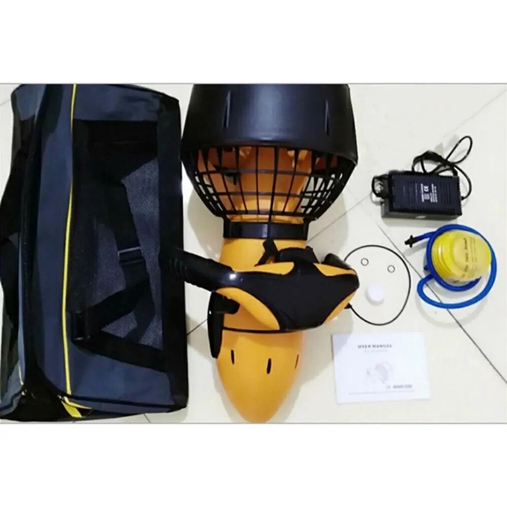 300W Electric Underwater Scooter Waterproof Water Sea Dual Speed Propeller Diving Scuba Scooter Water Sports Equipment Outdoor