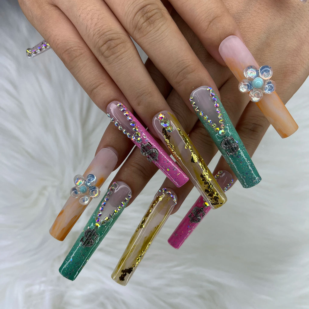 2026 Handmade New Arrival Press-On Nails False Artificial Fingernails with Design for Finger Application Includes Packaging Box