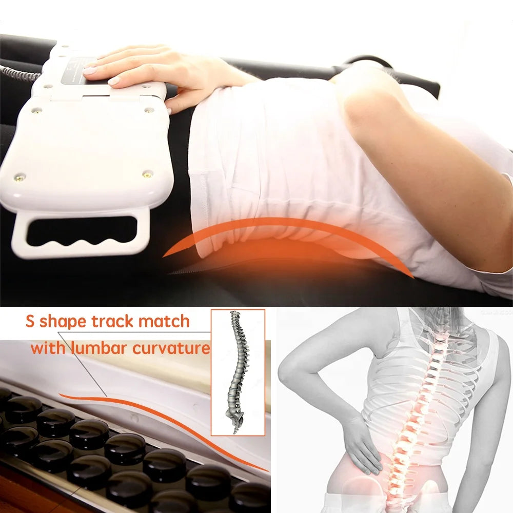 Professional Home Spa Massage Bed for Body Recovery and Pain Relief with Infrared Jade Roller and Spinal Traction System