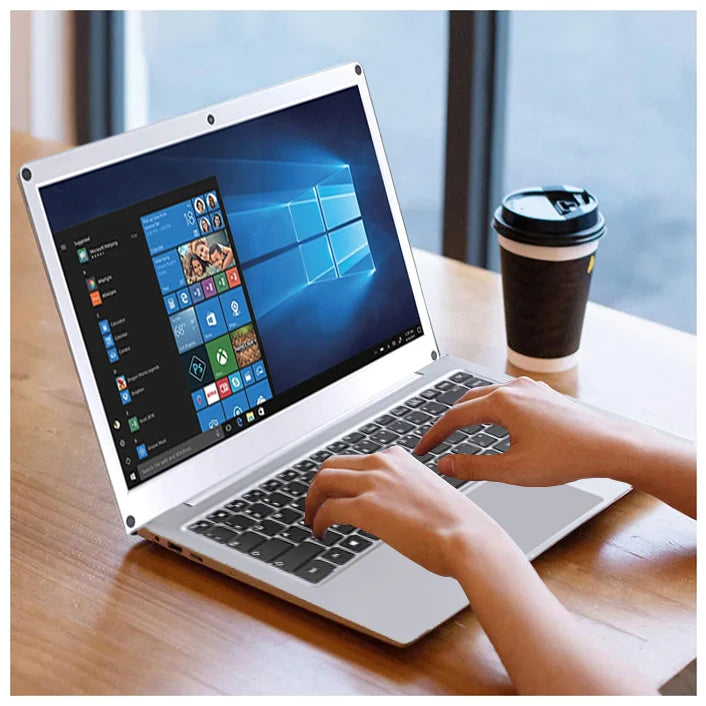 Gisentec 14 Inch Intel N3350 8GB 128GB SSD Win 10 Mini Slim Laptop 90Hz 4000mAh Battery Business Office English Fast Charging