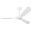 60'' Wood Ceiling Fan No Light, Reversible and Silent DC Motor, Modern Ceiling Fan with Remote Control for Bedroom, Living Room