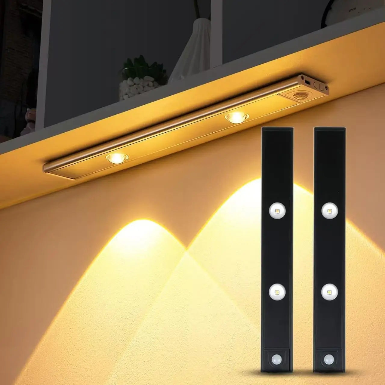Type-C LED Motion Lamp Ultra-thin Under Cabinet Aluminum Bar Strip Kitchen Closet Lights Photographic Lighting
