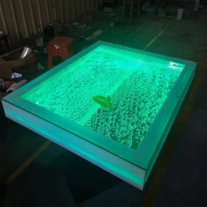 Hot Sale Modern Night Club Furniture Glass Tabletop Led bar Counter Table