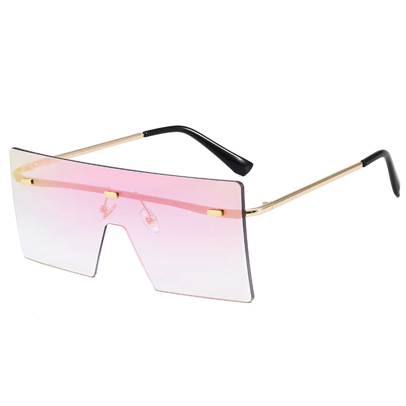 Superhot Eyewear 10239 Fashion Women Sun Glasses Oversized Square Rimless Sunglasses
