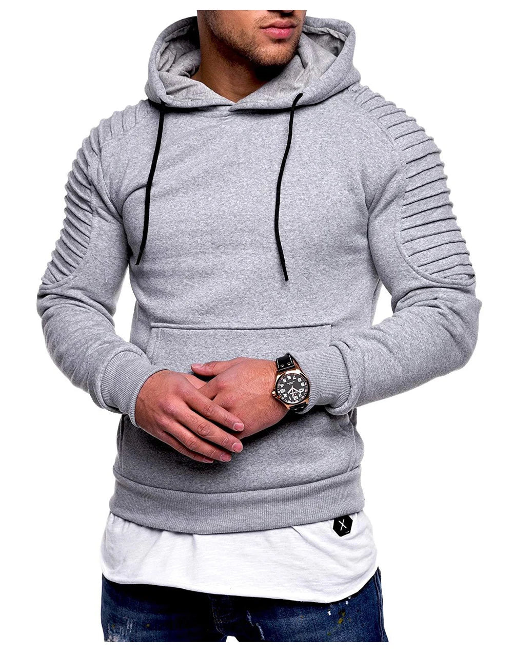 DIMUSI Hooded Mens Casual Camouflage Windbreaker Sweatshirt Coats Mens Streetwear Hip Hop Hoodies Sportswear Tracksuits Clothing