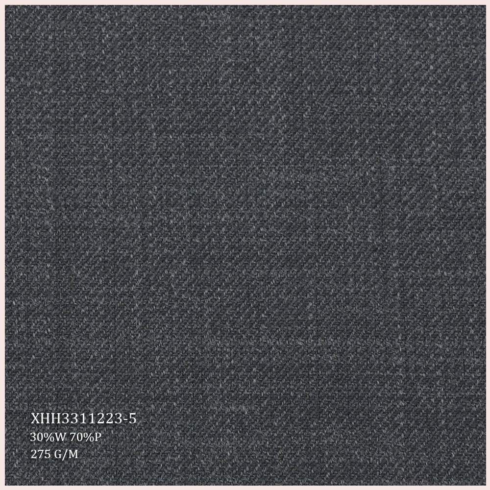 Premium Quality 30% Wool 70% Polyester Organic Eco-Friendly Italian Suiting Twill Fabric 70%P Worsted Merino Wool Men's Jackets