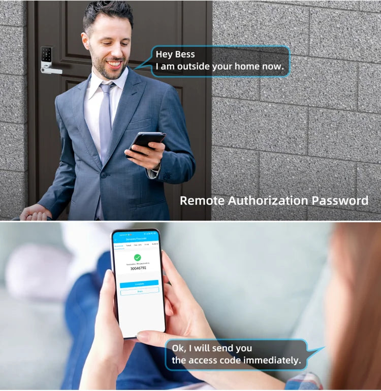 Locstar TTlock Ble Home Smart Wifi Cerradura Serrure Inteligente Digital Card Finger Print Electronic Smart Rfid Door Lock