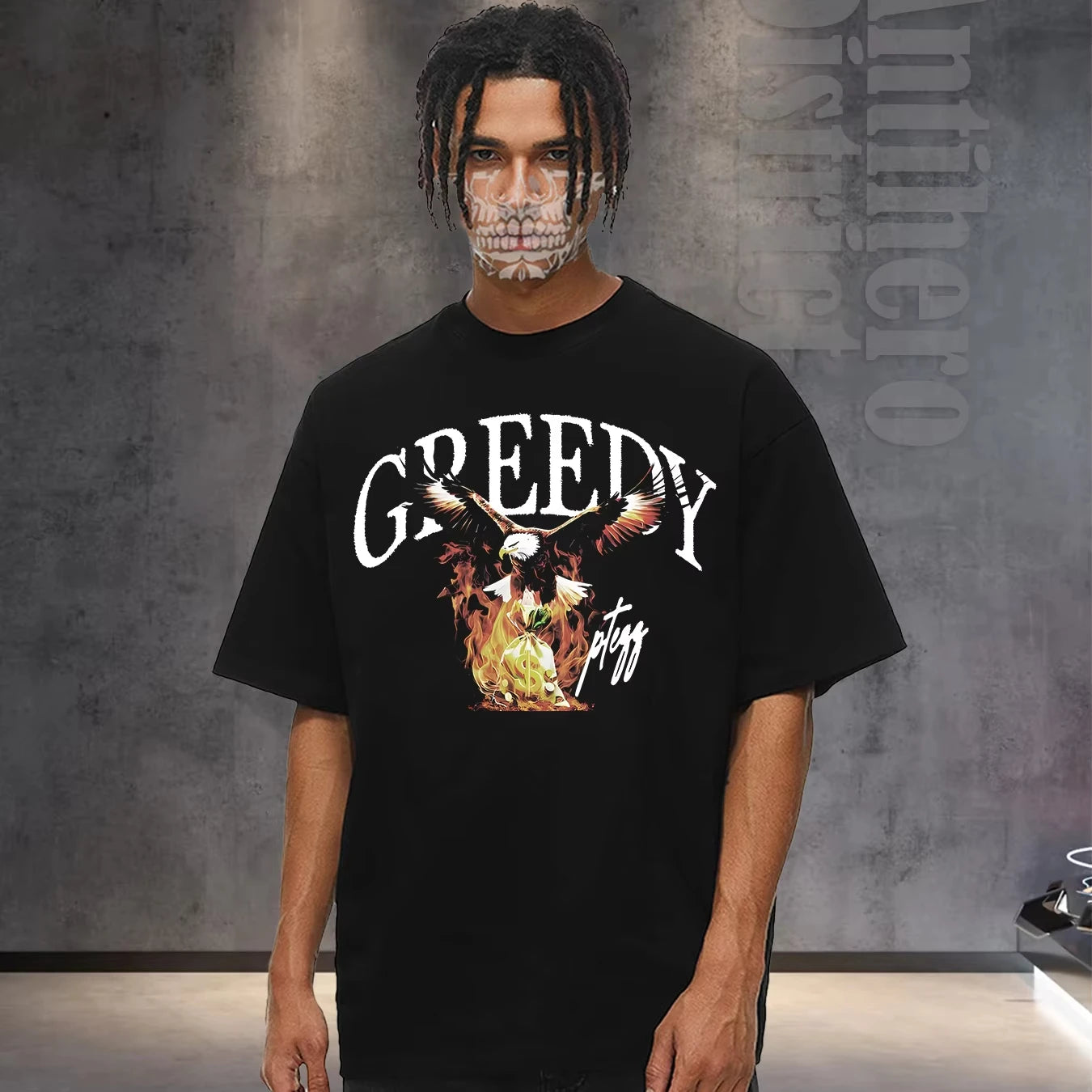Mens 100 Cotton Oversized T Shirt 5 Colors 2025 Summer Streetwear US Stock Fast Delivery