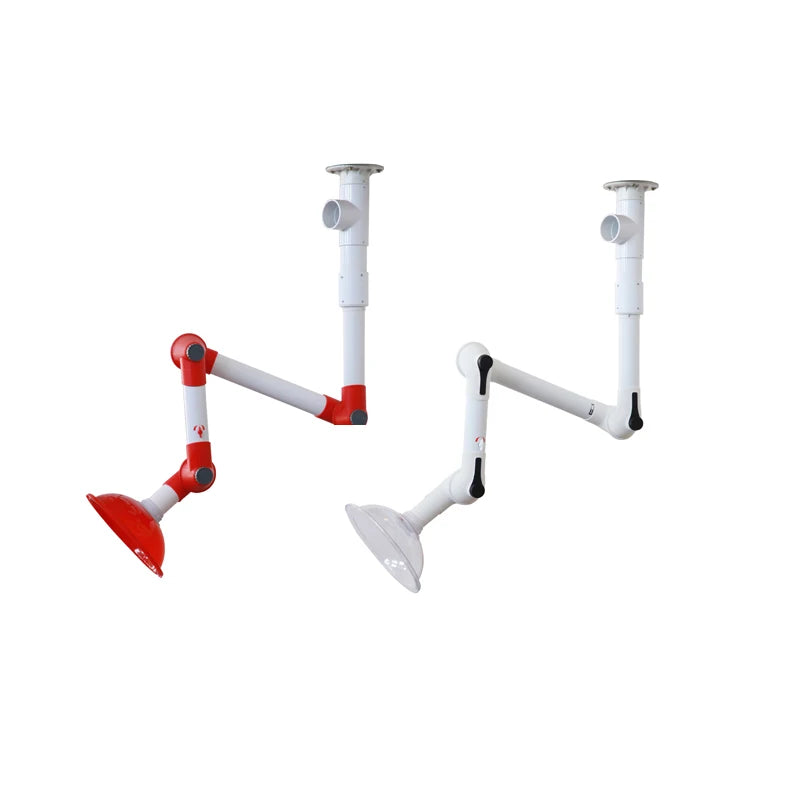 Anti-Acid Plastic Laboratory Fume Exhaust Arm Hood with Winding Design Modern Extraction System for Commercial Use