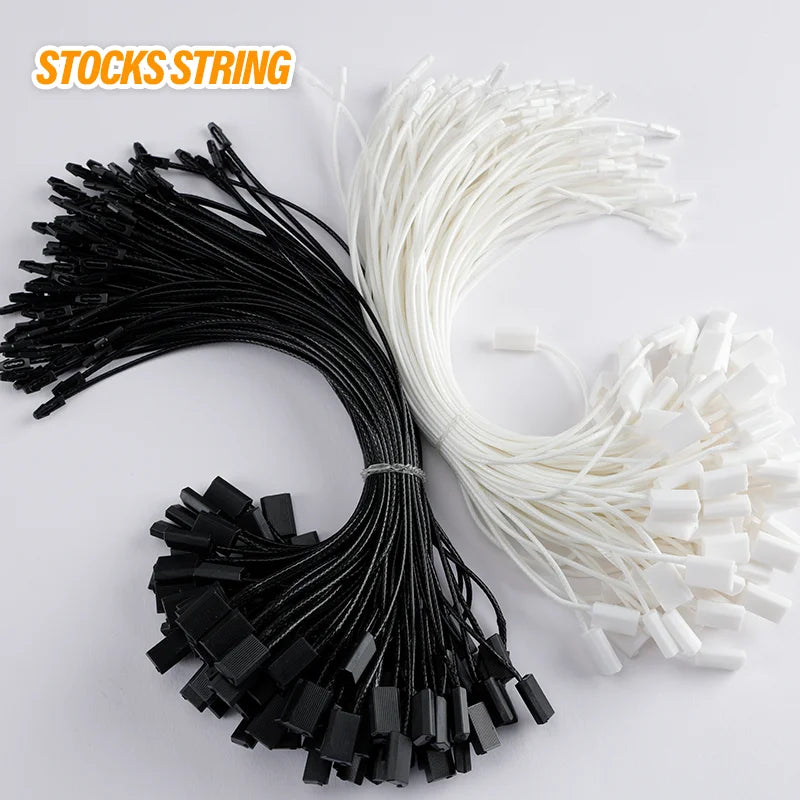Spot Trading  Nylon Rope Pendant Label Clip Clothing Tag Rope Garment Hang Tag String